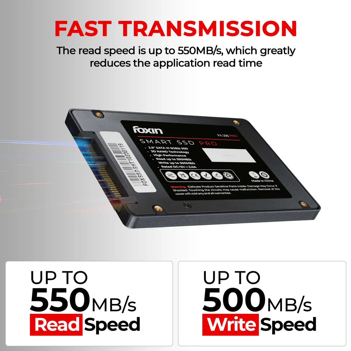 Foxin Internal SSD 256GB SATA (FX 256 PRO) view 3